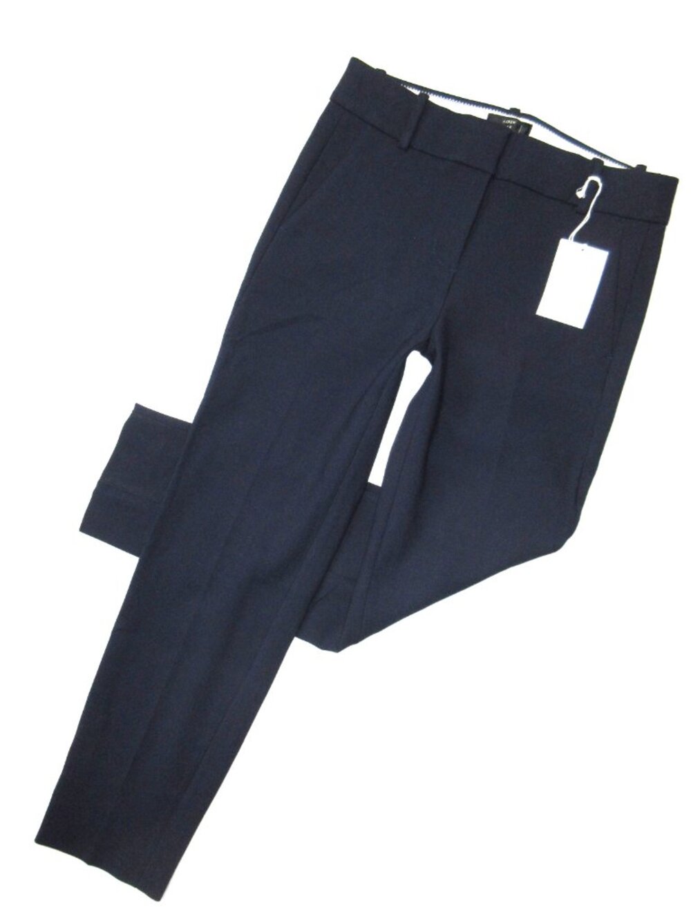 NWT J.Crew Slim Crop Cameron in Navy Blue Four Season Stretch Pants 6